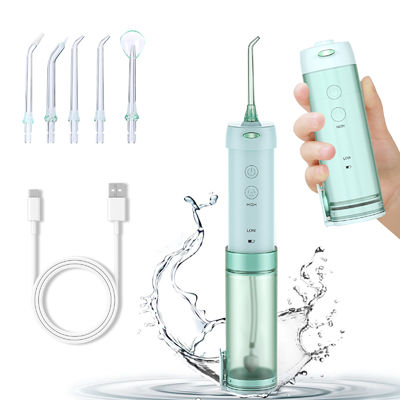 kaufen IPX7-zertifizierter Mini-Wasserstrahl-Flosser Mundreiniger mit 5 Modi und 200 ml Wassertank online manufacture