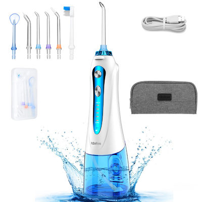 comprar Irrigador bucal con chorro de agua y carga USB, 4 modos de limpieza, diseño impermeable, 1400 veces/min online manufacture