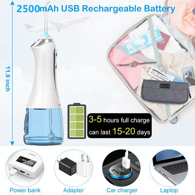 Buy ABS+PC Dental Battery Powered Water Flosser With Detachable Reservoir online manufacture