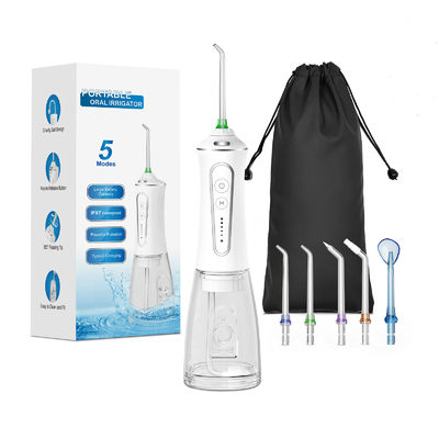 comprare Tipo portatile irrigatore orale cura intelligente potente staccabile acqua dentale Flosser per acqua dei denti 5 ugelli Pik 300ml Usb online manufacture
